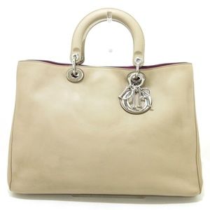 Dior Diorissimo Tote Bag Ivory Leather
